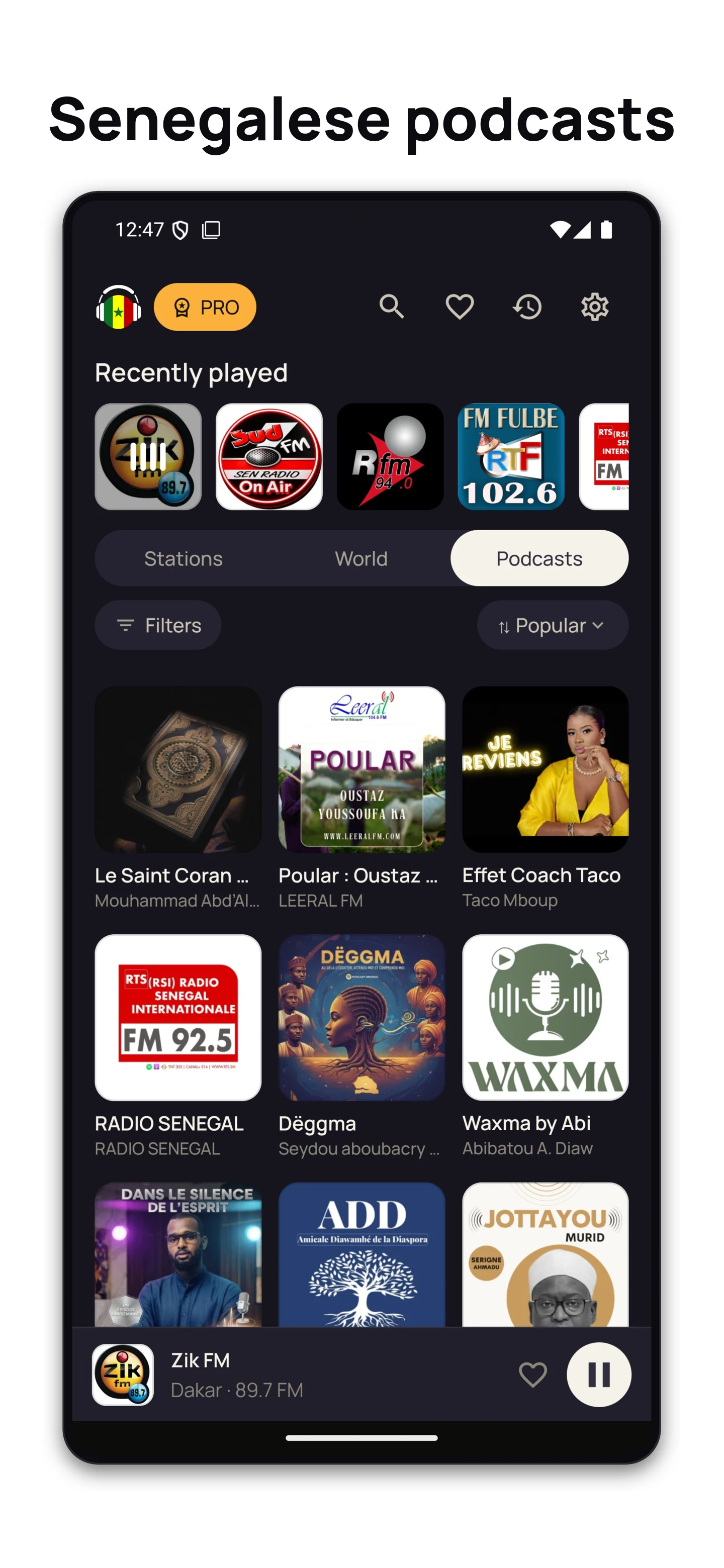 Senegal Radio - FM Live Online screenshot